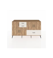 Kronos Konsol 5 Raflı 3 Çekmeceli 5 Kapaklı 176x59x99 Çam-Çam/Aytaşı