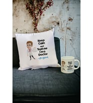 Doctor Kupa Bardak ve Yastık Set (Beyaz)