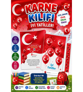 Ata Okul Öncesi ve İlkokullar İçin Karne Kılıfı (Gelişim Dosyasına Uygun) Ürün Kodu:196 (10 Adet)