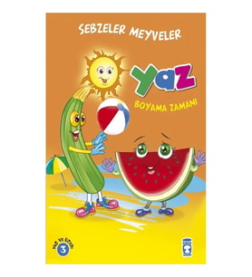 Yaz : Sebzeler Meyveler Boyama Zamanı
