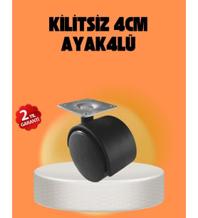 Northcity Tekerlek Ayak Seti 4 cm Sessiz ve Dayanıklı - Mobilya Hareketliliği İçin