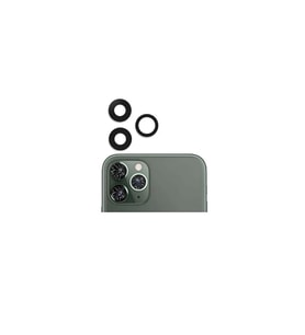 Apple iPhone 11 Pro İle Uyumlu Kamera Camı (Siyah)