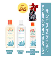 Cantu Weightless Ağırlaştırmayan Şampuan+Saç Kremi+ Bukle Kremi -Saç Bandı Hediye