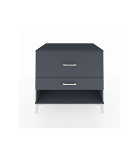 Kronos Şifonyer 2 Çekmeceli 88x59x80 Antrasit-Antrasit