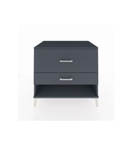 Kronos Şifonyer 2 Çekmeceli 88x59x80 Antrasit-Antrasit