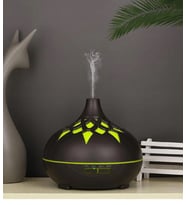 Ev Nemlendirici Aromaterapi Difüzör Cihazı Buharlaştırıcı Aromatizer (Kahverengi)