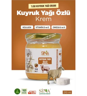 Sina - Kuyruk Yağı Özlü Krem 210 Ml (%50 Kuyruk Yağı Oranı)