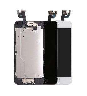 Apple iPhone 6 Plus ile Uyumlu Lcd Ekran Dokunmatik A Kalite (Siyah)