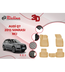 Rizline Audi Q7 2015+ Bej 3D Paspas