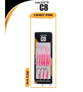 Caretta C8 8cm 5.5gr Lrf Silikon Yem Candy Pink