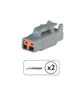 DTM06-2S Erkek Konnektör 2 Pin Kablosuz