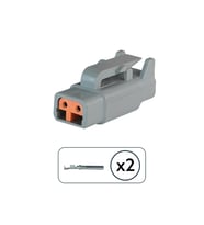 DTM06-2S Erkek Konnektör 2 Pin Kablosuz