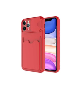 Apple iPhone 11 Pro Max Uyumlu Kılıf Zore Kartix Kapak (Kırmızı)
