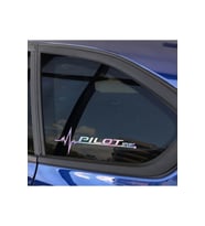 Pilot Yan Cam Sticker Oto Kapı 20 Cm X 7 Cm Holo-Chroma