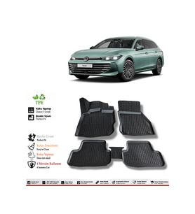Volkswagen Passat B9 2024 Model 4D Havuzlu Paspas