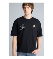 Defacto Baskılı Siyah Erkek T-Shirt G3211AX/BK81