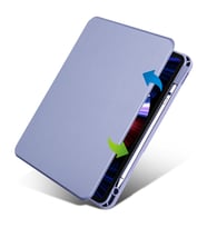 Apple iPad Pro 11 2021 (3.Nesil) Uyumlu Kılıf Zore Termik Kalem Bölmeli Dönebilen Standlı Kılıf (Açık Yeşil)