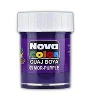 Mor Guaj Boya 25 ml 1 Adet Nova Color Su Bazlı 25 ml Guaj Boya Mor 1 Adet