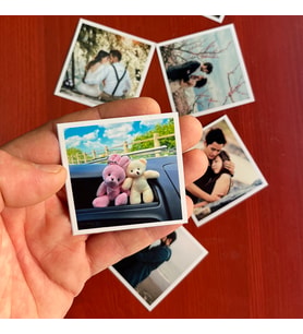6 adet Karekart 5x5 Fotoğraf Baskısı-Telefon Arkası kullanıma da Uygun (Orijinal Solmaz FUJiFİLM Baskı)