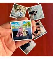 6 adet Karekart 5x5 Fotoğraf Baskısı-Telefon Arkası kullanıma da Uygun (Orijinal Solmaz FUJiFİLM Baskı)