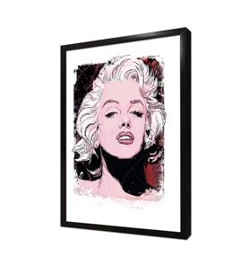 Soyut Marilyn Monroe Çerçeveli Mdf Tablo