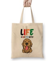 Funny Dog Lover Gift For Women Men Bez Çanta Uzun Saplı