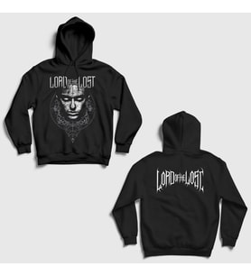Presmono Unisex Siyah Judas Lord Of The Lost Sırt Baskılı Kapüşonlu Sweatshirt 522101tt