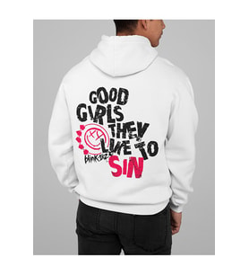 Good Girls Yazılı Blink-182 Baskılı Unisex Oversize Müzik Grubu Hoodie