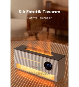 Şık ve fonksiyonel 260 ml aroma yayıcı hava nemlendirici, alarm göstergeli