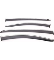 Sunplex RENAULT Uyumlu FLUENCE 2009-2016 Arası Chrome Style 4 Lü Set Kromlu Cam Rüzgarlığı Ön Ve Arka Parça