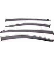 Sunplex RENAULT Uyumlu FLUENCE 2009-2016 Arası Chrome Style 4 Lü Set Kromlu Cam Rüzgarlığı Ön Ve Arka Parça