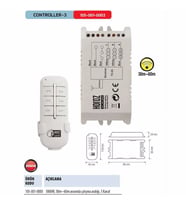 HOROZ 105-001-0003 3x1000W ÜÇLÜ 3LÜ AVİZE AYDINLATMA KUMANDASI