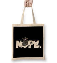 French Bulldog Nope 06 Bez Çanta Uzun Saplı