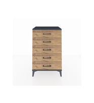 Hyperion Komodin 5 Çekmeceli 60x44x96 Antrasit-Çam