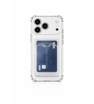 iPhone 17 Pro Kartlıklı Antişok Kılıf Şeffaf