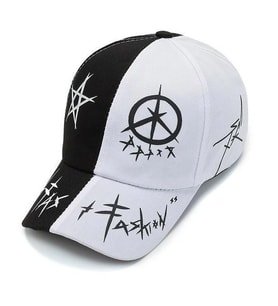Valkyrie Trucker Şapka Unisex Metal Tokalı Ayarlanabilir Beyzbol Siyah Beyaz