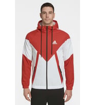 Adidas A03471 Erkek The Run Rain Kapüşonlu Yağmurluk - ST01771-Kırmızı-XXL (Kırmızı)