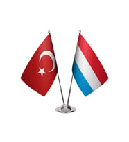 Lüksemburg İkili Masa Bayrağı