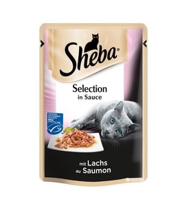 Sheba Pouch Somonlu Yetişkin Kedi Konservesi 85gr (Kahverengi)