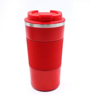 Silikon Halkalı 500 Ml Çelik Termos (Kırmızı)