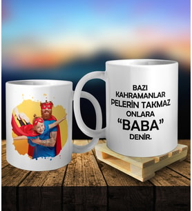 Kişiye Özel Fotoğraflı ve Mesajlı Kupa Palet Bardak Altlığı Hediyeli Kupa Bardak oh843