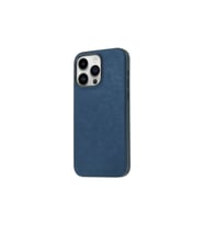 Apple iPhone 15 Pro Max Uyumlu Kılıf Zore Mikro Fiber Mimoza Kapak (Mavi)