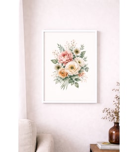 Çerçeve Ve Fotoğraf Baskısı-30X40 (Beyaz)