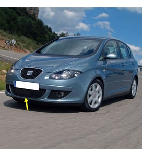 Seat Toledo 2005-2009 Ön Tampon Alt Orta Izgara Petek 5P0853667A
