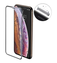 Vendas iPhone 11 Rika Serisi Anti-Dust Premium Temperli Cam Ekran Koruyucu (Siyah)