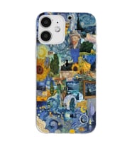 Iphone 12 Uyumlu Vincent Van Gogh Sanatsal Tasarımlı Şeffaf Telefon Kılıfı