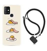 INFINIX Hot 8 9 10 11S Hot 10 Play 10T Kılıf Boyun Askılı Silikon Sweety Egg 1322