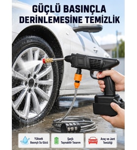 Taşınabilir Akülü Araba Yıkama Makinesi 1.7 Mpa Basınçlı Ve Ergonomik Tasarımlı