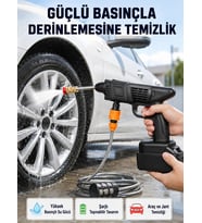 Taşınabilir Akülü Araba Yıkama Makinesi 1.7 Mpa Basınçlı Ve Ergonomik Tasarımlı