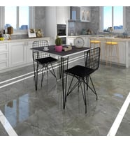 Knsz masa sandalye takımı hem75mazlum grisyh 070*070 2 sandalye syhsyh